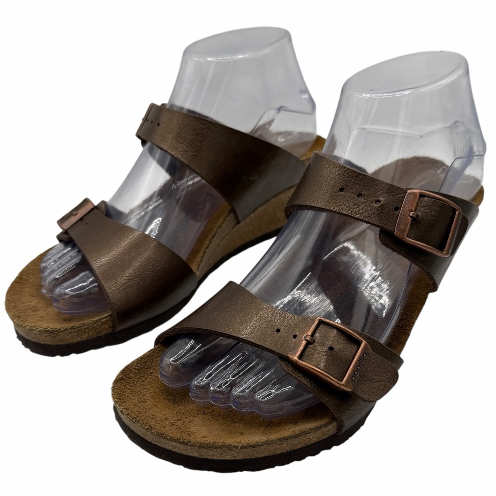 Papillio by Birkenstock Brown Leather Women's Sandals - Size 37/ US 6-6.5